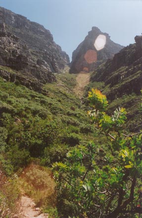 Walking down gorge