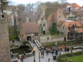 Bruges Houses and Canal