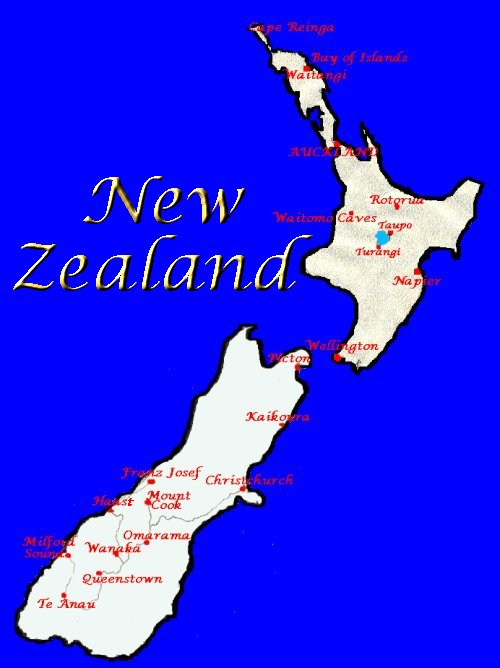 New Zealand Map